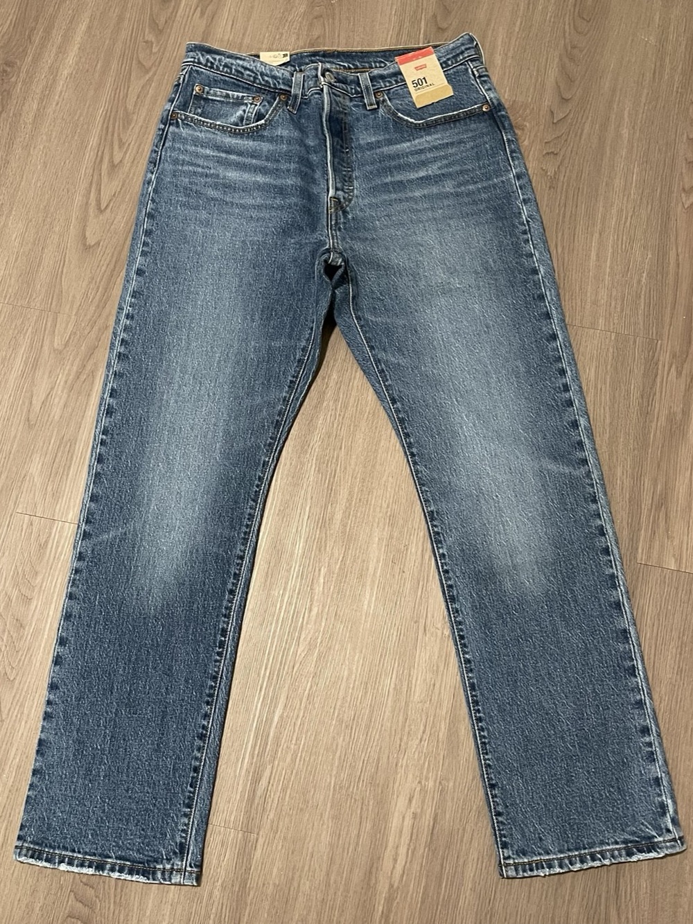 Levi's 501 Original Straight Leg Jeans Blue Waist 31 NWT - Picture 8 of 9